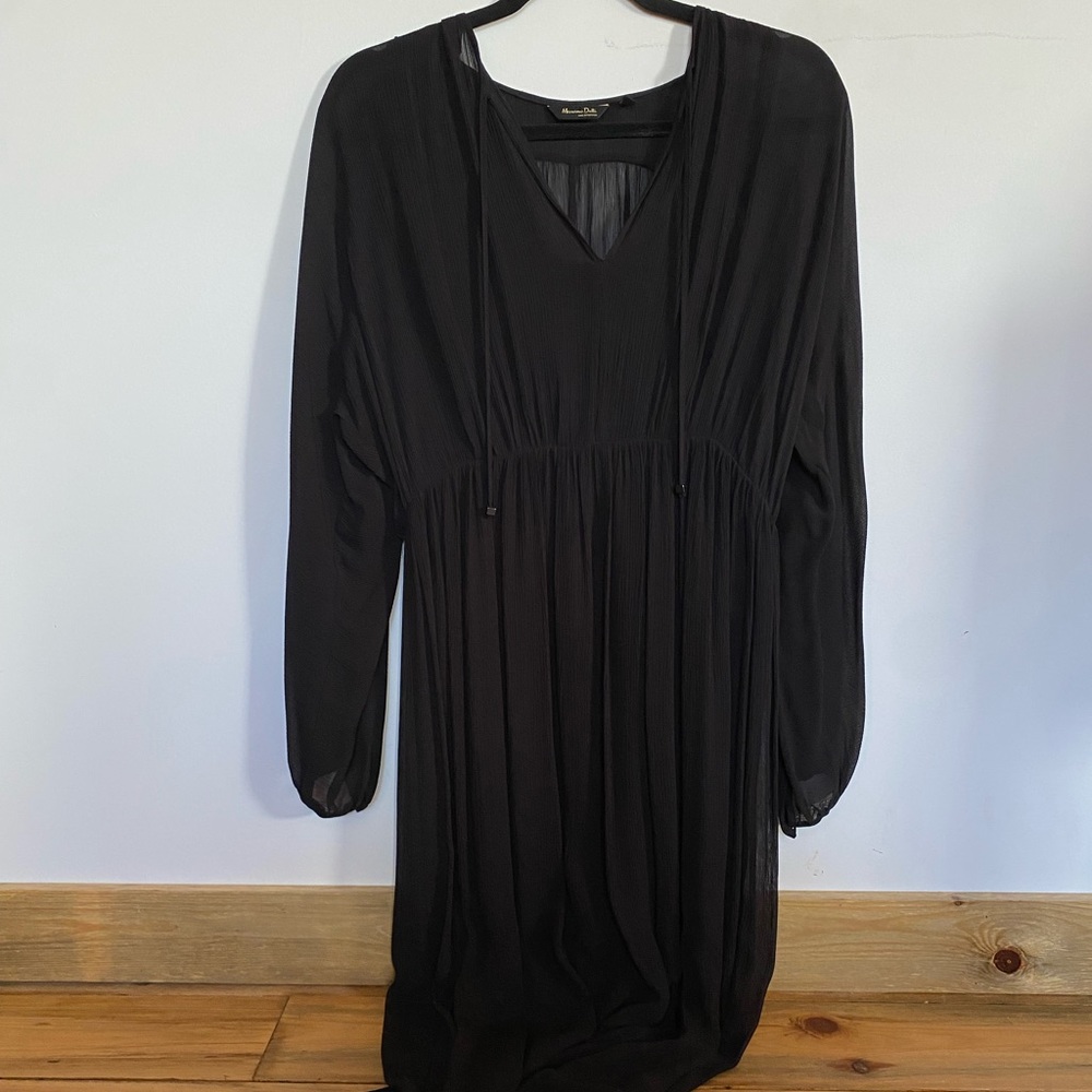 NWOT Massimo Dutti evening black long dress